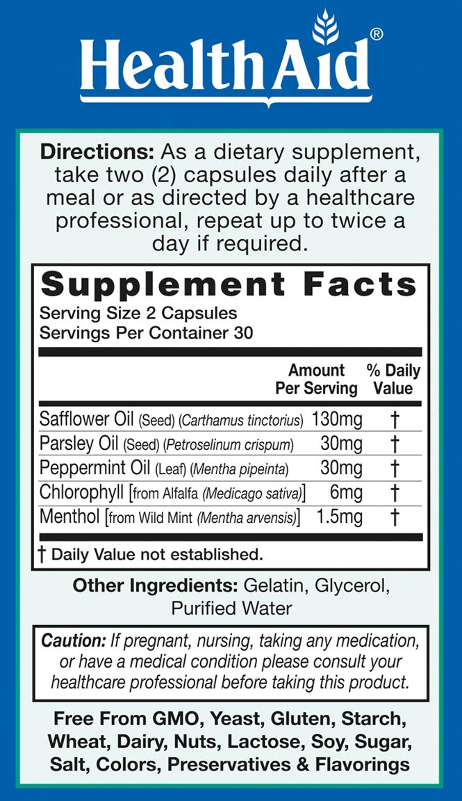 60 Soft Gel Capsules of Interfresh: Daily Digestive and Colon Health Supplement for Fresh Breath
