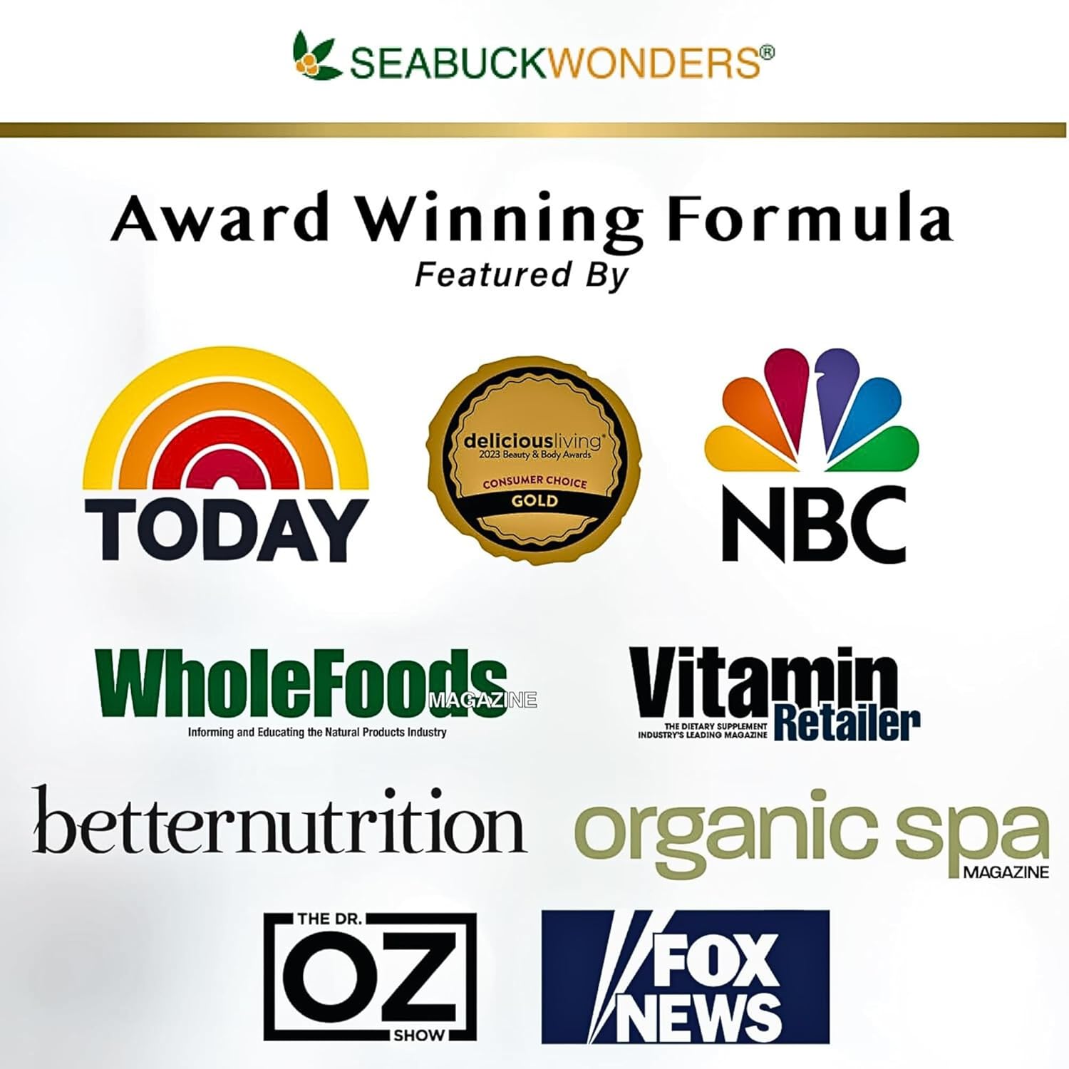 60-Softgel Sea Buckthorn Oil Blend with Omega-7 Complete - 500mg Softgels