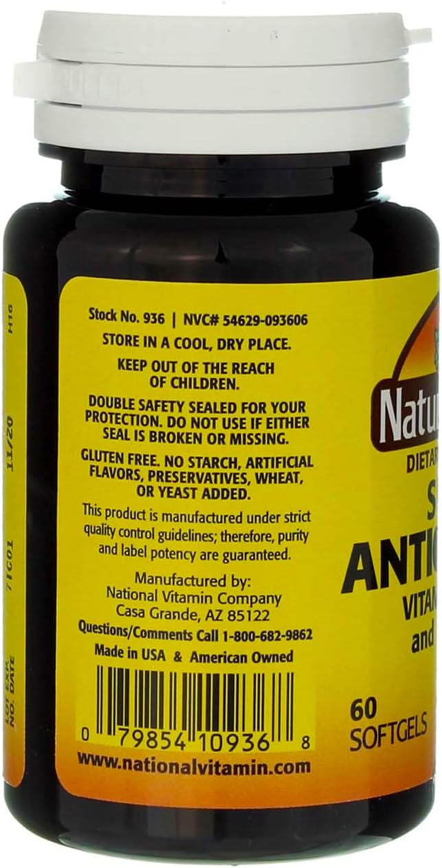 60 Softgels of Nature's Blend Super Antioxidant Aces Formula
