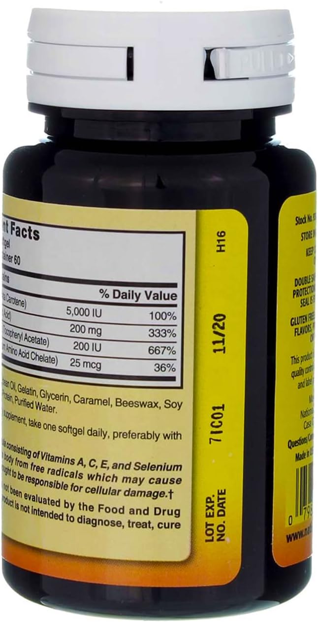 60 Softgels of Nature's Blend Super Antioxidant Aces Formula