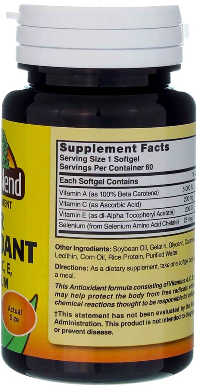 60 Softgels of Nature's Blend Super Antioxidant Aces Formula