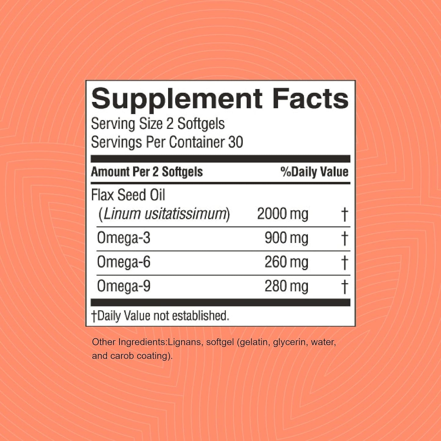 60 Softgels of Nature's Sunshine Flax Seed Oil | Rich in Heart-Healthy Fatty Acids, Boosts Immunity and Supports Breast & Prostate Health