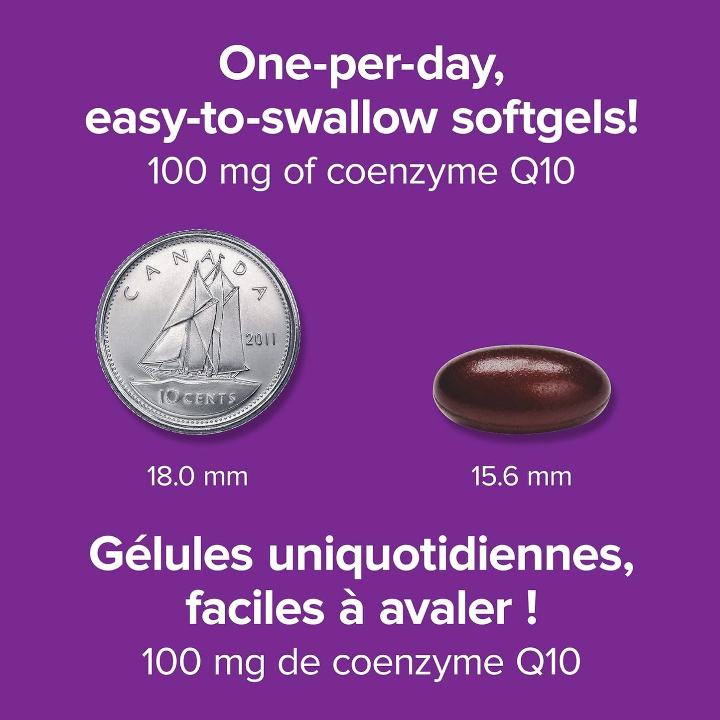 60 Softgels of Webber Naturals Coenzyme Q10 100 mg for Heart Health and Energy Boost
