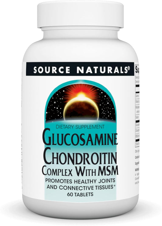 60 Tablet Source Naturals Glucosamine Chondroitin Complex with MSM for Joint Support