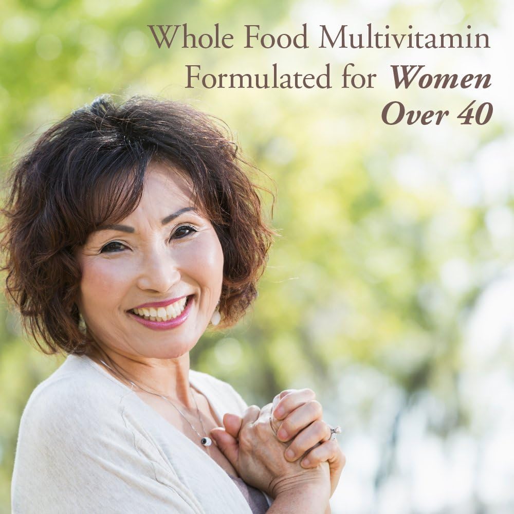 60 Tablets Garden of Life Organics Women's Multi 40+ Vitamins, Vegan Support for Hormone & Breast Health, Whole Food Multivitamin for Women Over 40