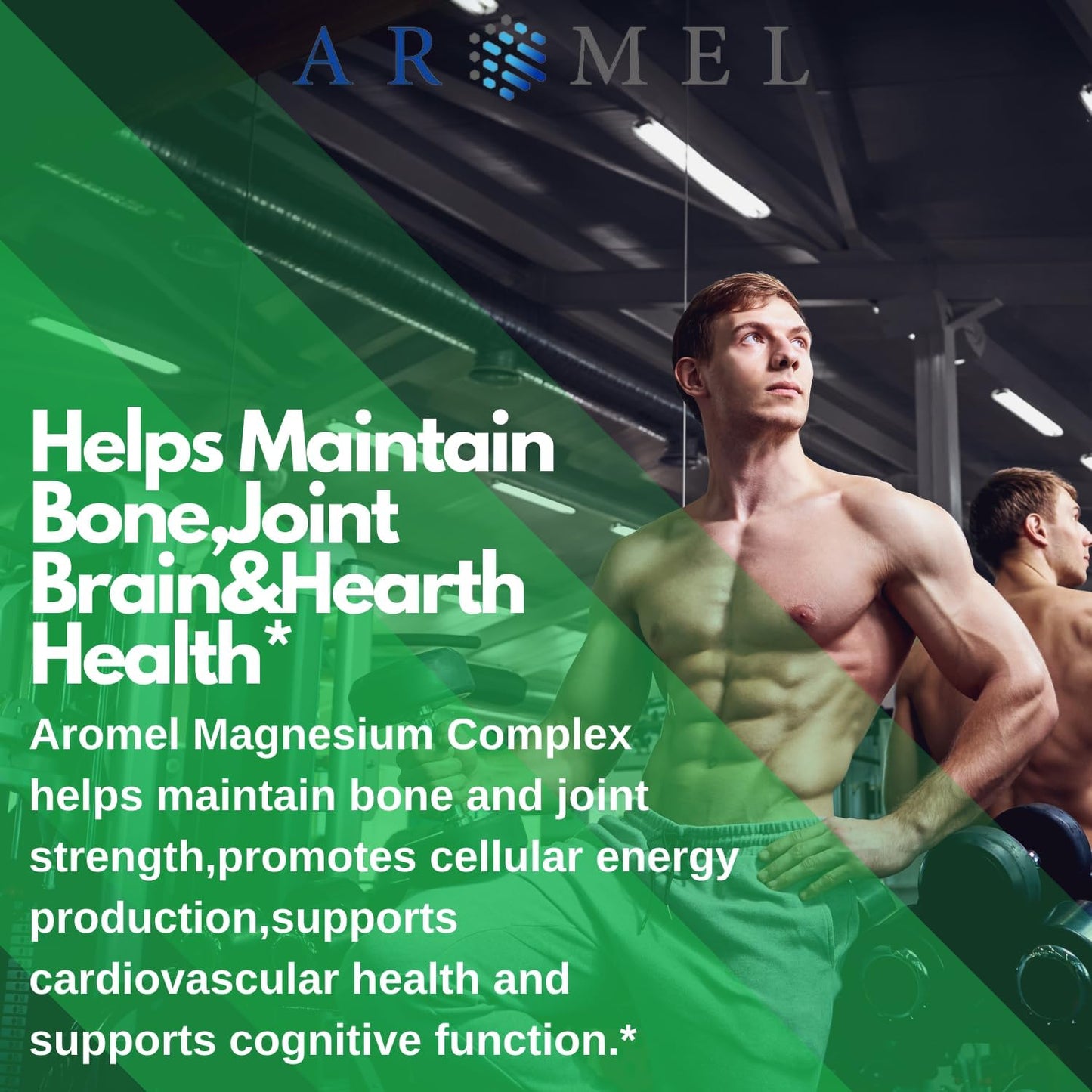 60 Tablets of aromel Magnesium Complex with Bisglycinate and Chloride for Enhanced Absorption