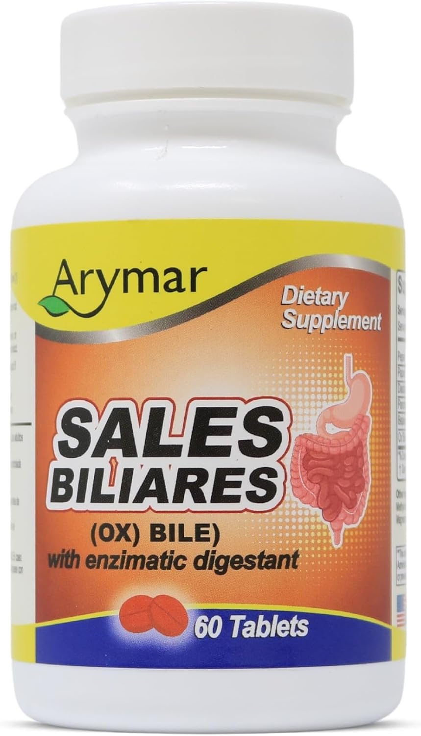 60 Tablets of Arymar Sales Bile Supplement with Digestive Enzymes for Digestive Health