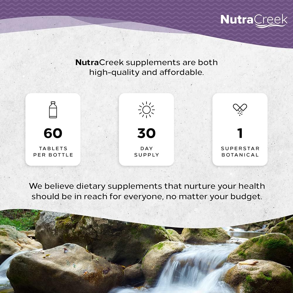 60 Tablets of NutraCreek Ashwagandha with 600mg per Tablet and Black Pepper for Enhanced Absorption - Promotes Stress Resilience, Positive Mood, and Antioxidant Support - BoostGo Australia