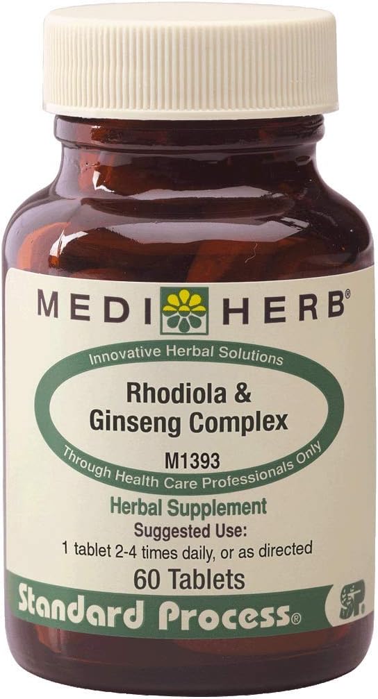 60 Tablets Tohoyard MediHerb Rhodiola & Ginseng Complex Supplement