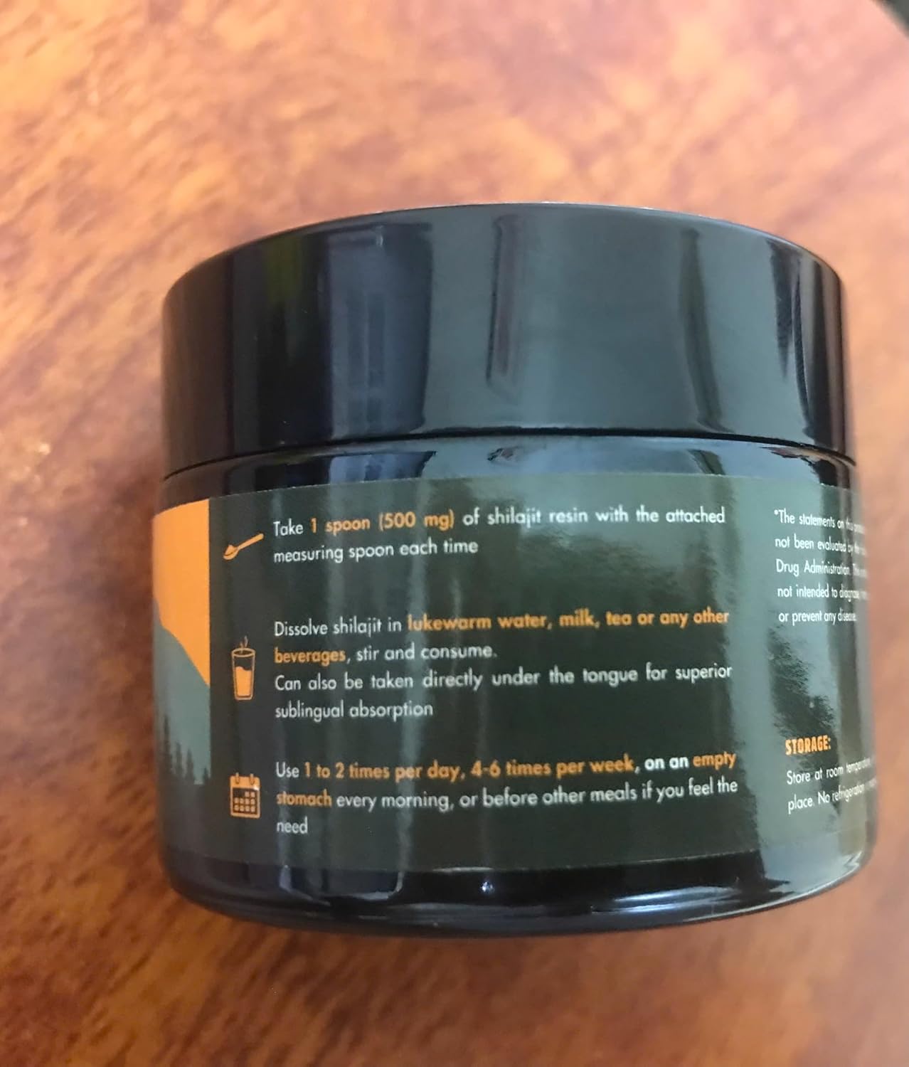 60,000 MG Shilajit Pure Organic Resin - 65% Fulvic Acid & 85+ Trace Minerals - Energy Booster & Immune Support - Sugar Free - 120 Servings