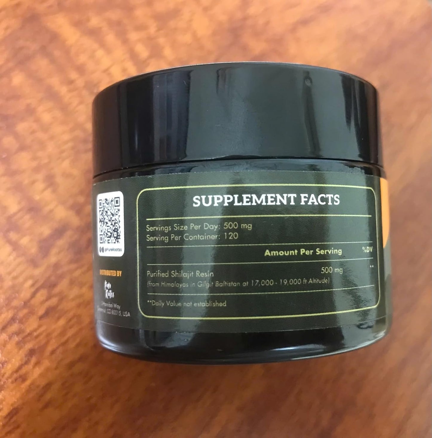 60,000 MG Shilajit Pure Organic Resin - 65% Fulvic Acid & 85+ Trace Minerals - Energy Booster & Immune Support - Sugar Free - 120 Servings