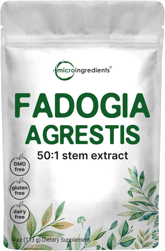 600mg Fadogia Agrestis Extract Powder - 4oz - USA Third Party Tested - Maximum Strength - Non-GMO & Gluten Free - BoostGo Australia