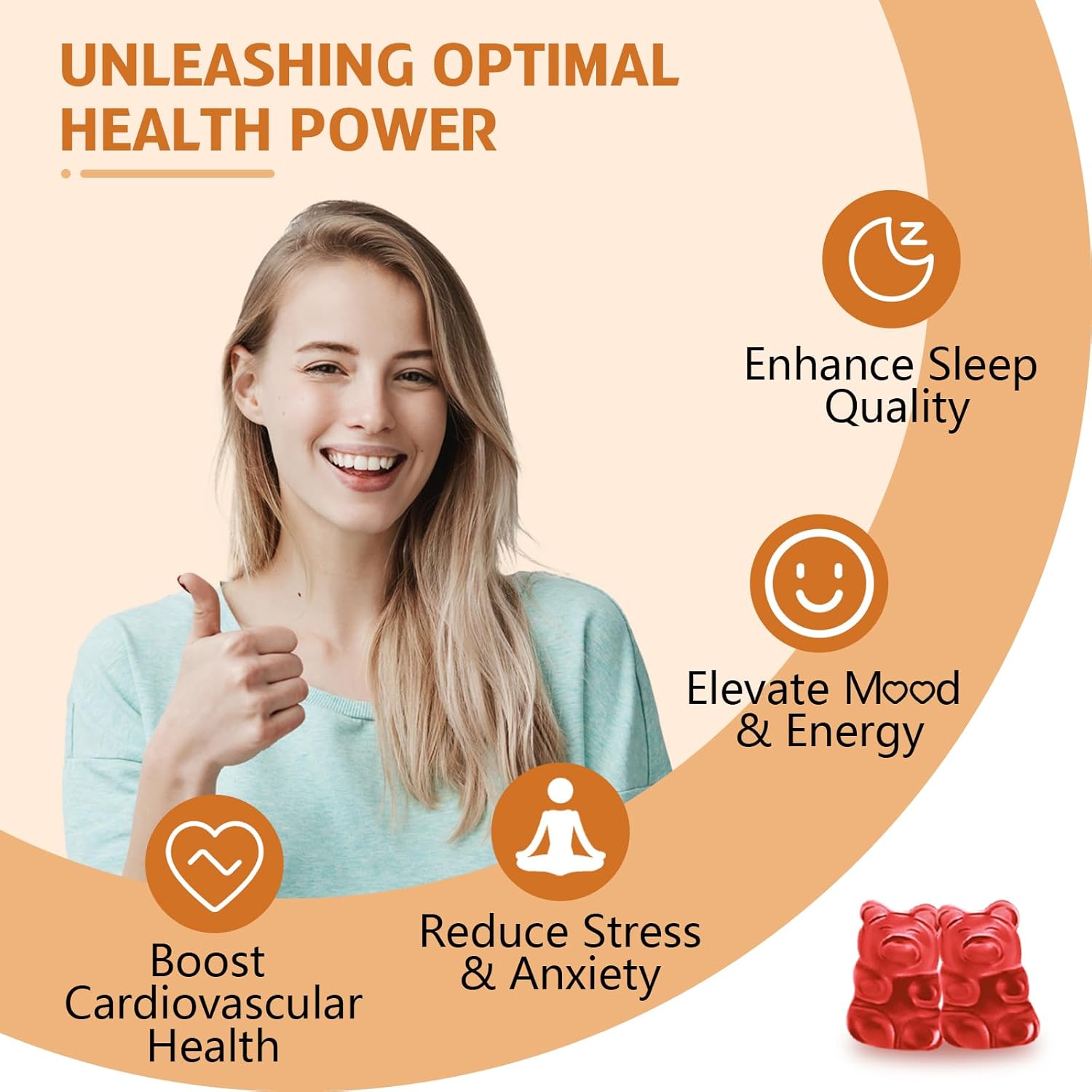 600mg High Absorption Magnesium Glycinate Vegan Gummies - 60 Count - Supports Relaxation, Muscle, Bone, Energy for Adults