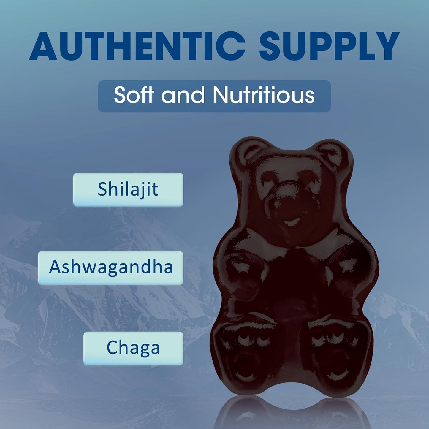 600mg Shilajit Gummies with Trace Minerals & Fulvic Acid for Energy & Immunity - Vegan Chewables for Men & Women - 60 Count