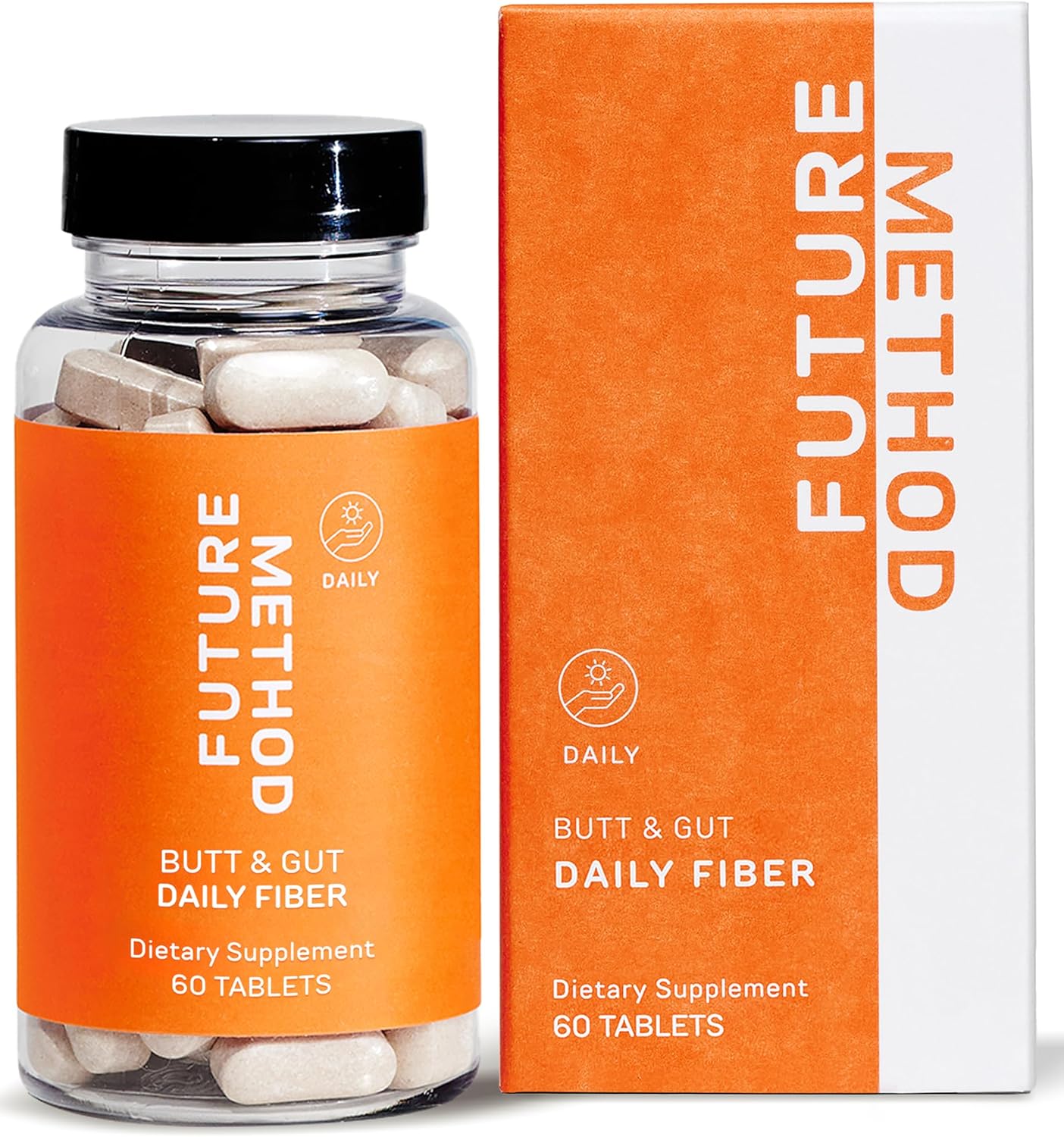 60ct FUTURE METHOD Acacia and Psyllium Husk Fiber Supplement Capsules for Improved Digestion