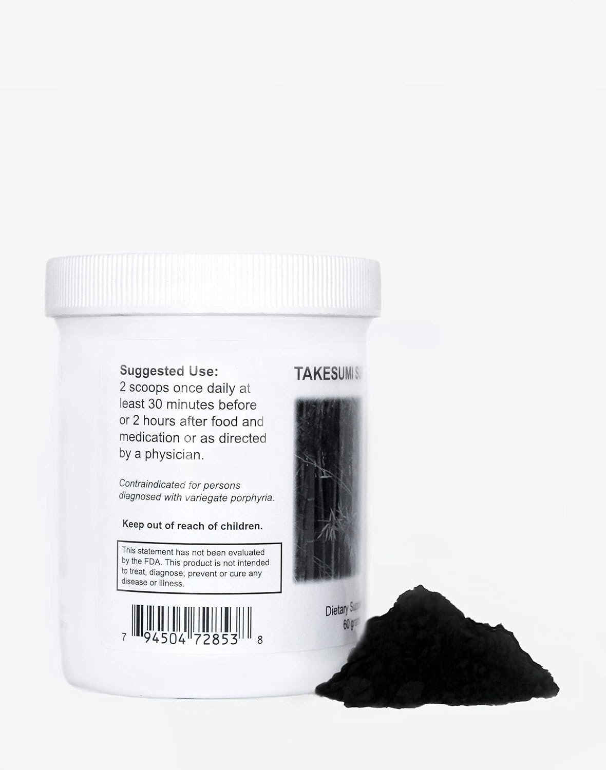 60g Supreme Nutrition Takesumi Bamboo Charcoal Powder - Pure Activated Supplement