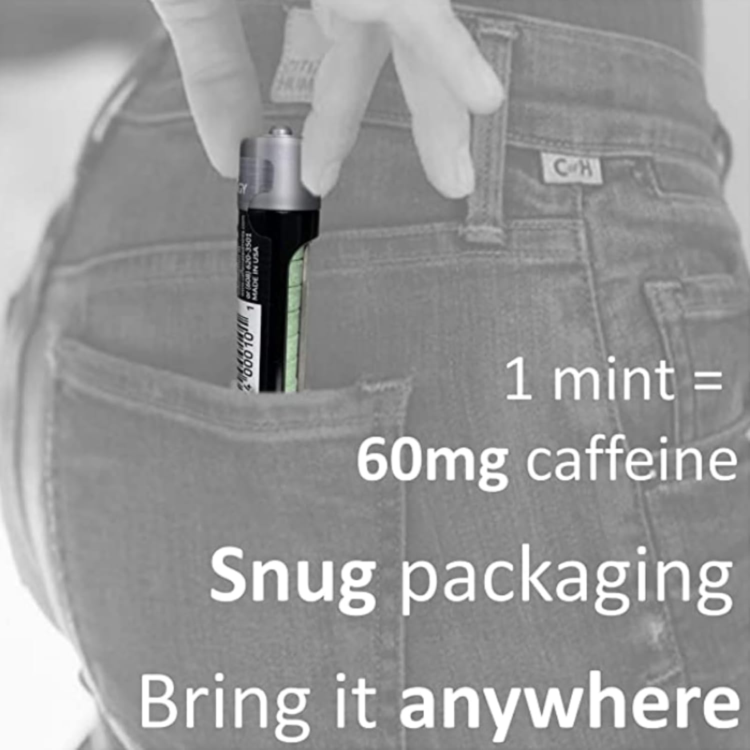 60mg Caffeine Mints Variety Pack - Instant Energy & Fresh Breath with Natural Peppermint, Cinnamon, Wintergreen - 0 Sugar - 3 Packs of 30 Mints