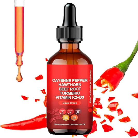 60ml OFEENY Aeluro Cayenne Pepper Liquid Extract Drops for Metabolism Boost