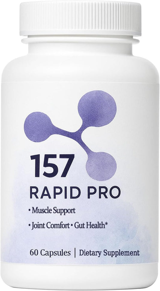 BPC-157 Rapid Pro Capsules - 500mcg, Non-GMO, Dairy & Gluten Free, Protective Compound 157 - 60 Capsules