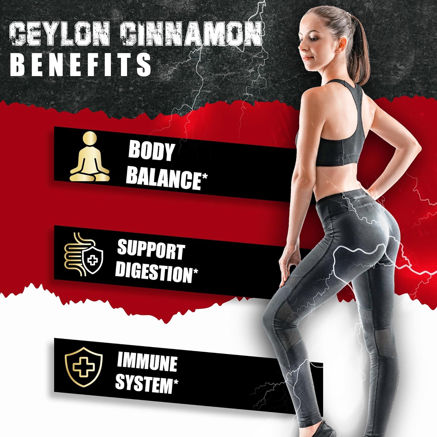 6in1 BMVINVOL Ceylon Cinnamon Capsules with Berberine HCl, Apple Cider Vinegar, Turmeric, Ginseng, Black Pepper - 60 Count for Immune Support