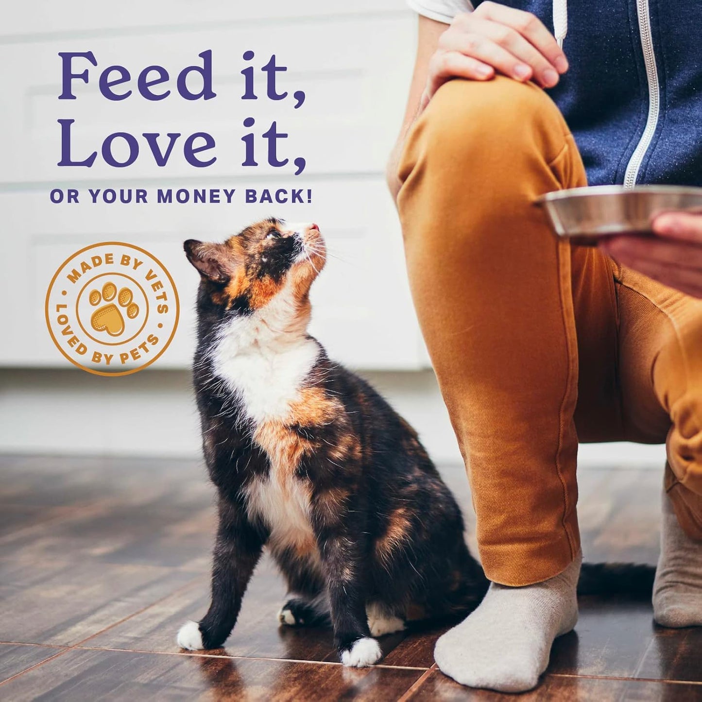 6oz Bag of Veterinarian Formulated Feline Superfood Supplement Powder - Boost Skin & Coat Health, Digestion, Immunity - Omega 3 & 6 Balances