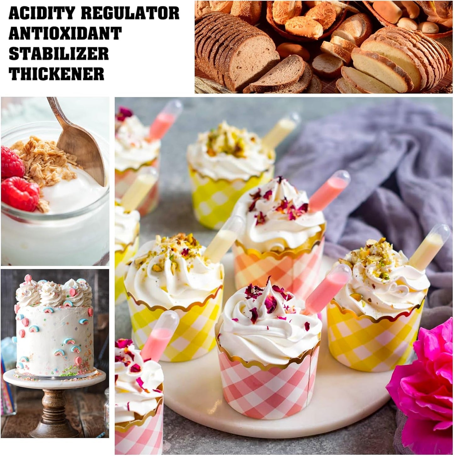 6oz Pure Food-Grade Calcium Lactate Powder for Bone Health & Food Stabilization