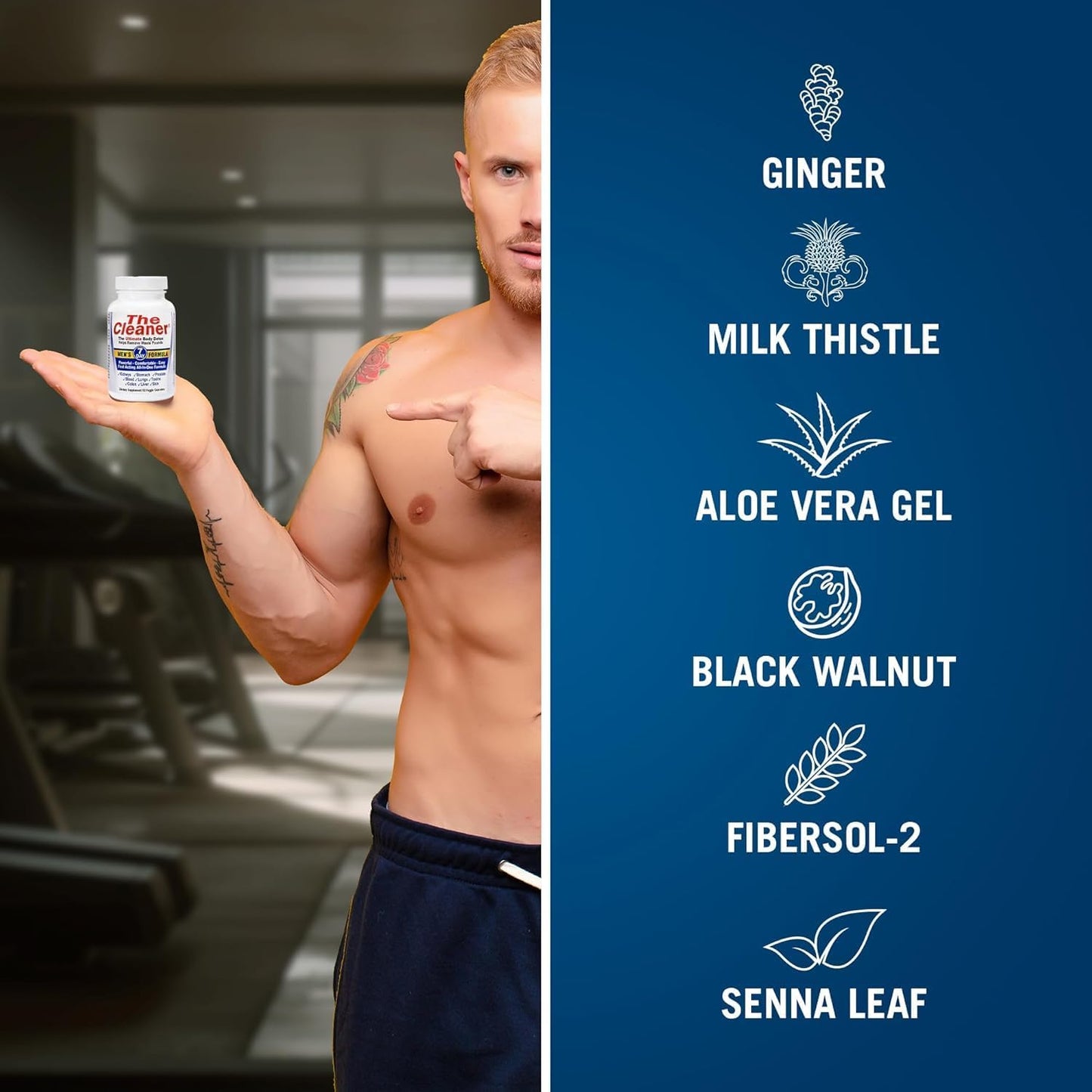 7-Day Complete Internal Cleansing Formula for Men - The Cleaner Detox by Generic Centuryⁿ Systems, Supports Digestive Health with 52 Vegetarian Capsules
