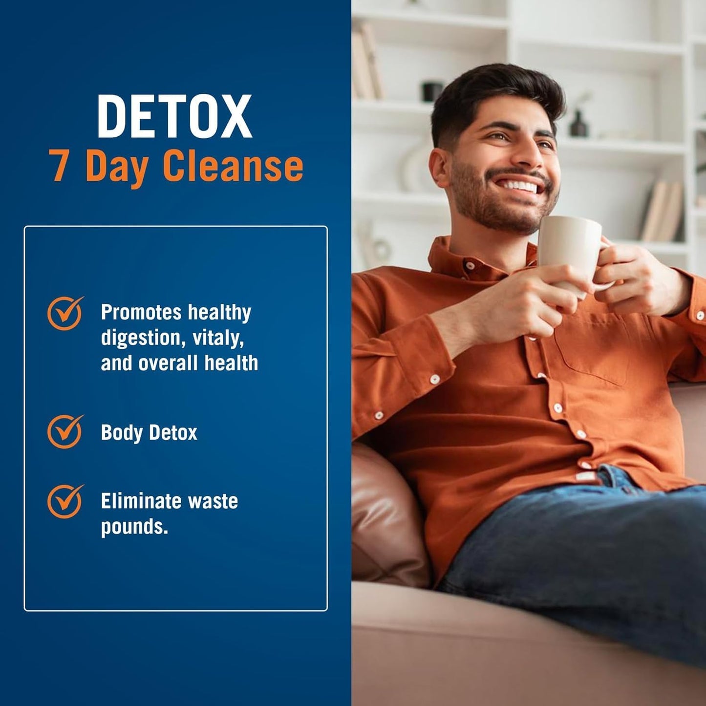 7-Day Complete Internal Cleansing Formula for Men - The Cleaner Detox by Generic Centuryⁿ Systems, Supports Digestive Health with 52 Vegetarian Capsules
