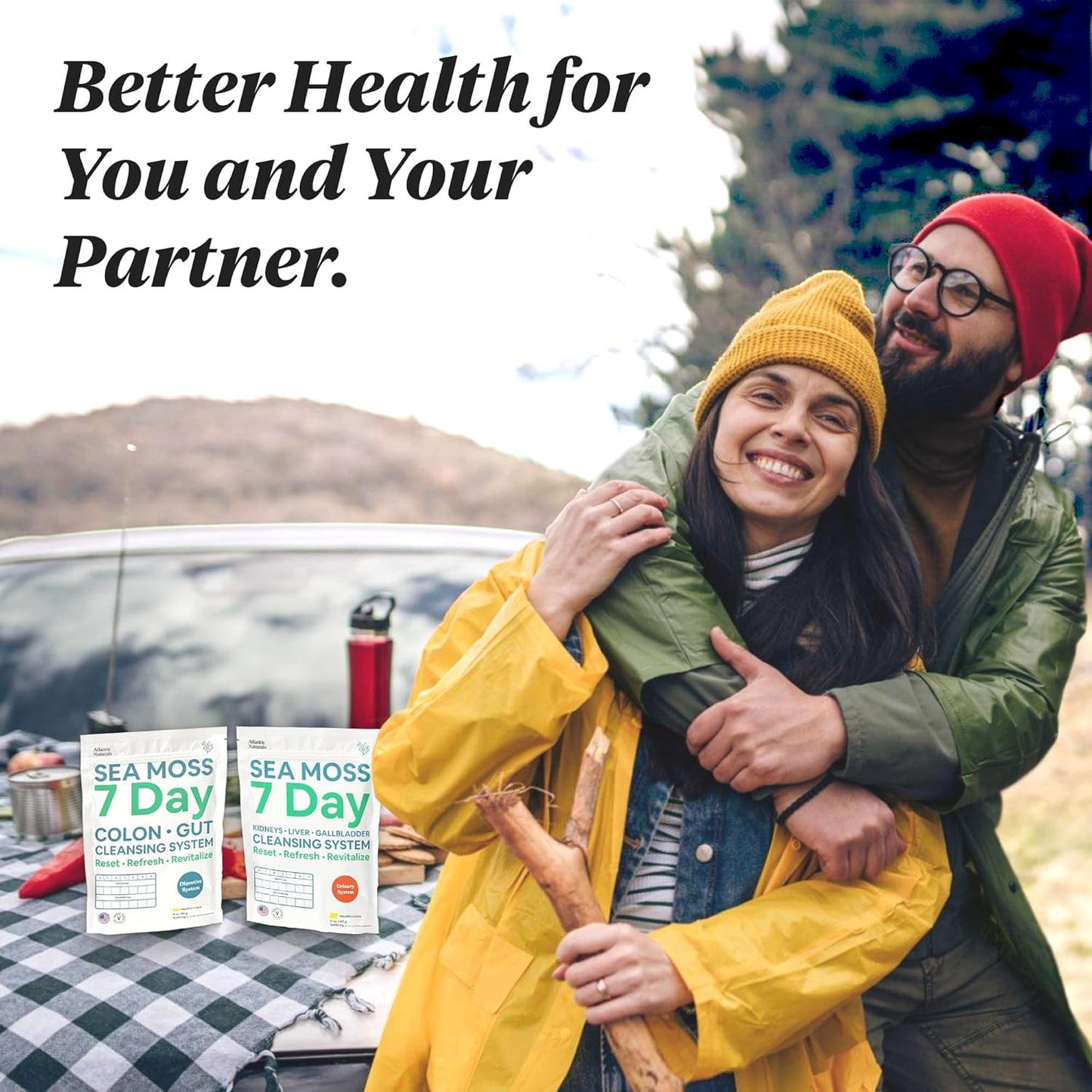 7-Day Full Body Cleanse Detox Bundle with Atlantic Naturals Sea Moss, Psyllium Husk, Senna Powder, Kidney, Liver, Gallbladder Support, Pineapple Drink Mix