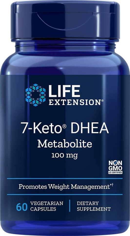 7-Keto DHEA 100mg Supplement for Longevity Support - 60 Vegetarian Capsules (2 Month Supply)