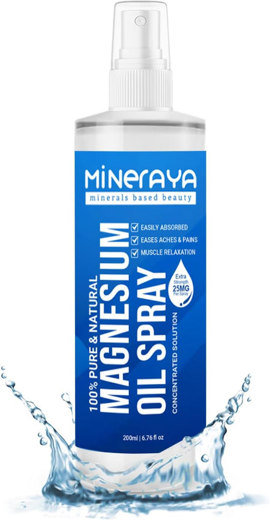 7 oz Extra Strength Organic Magnesium Oil Spray for Feet - Promotes Muscle Recovery and Sound Sleep
