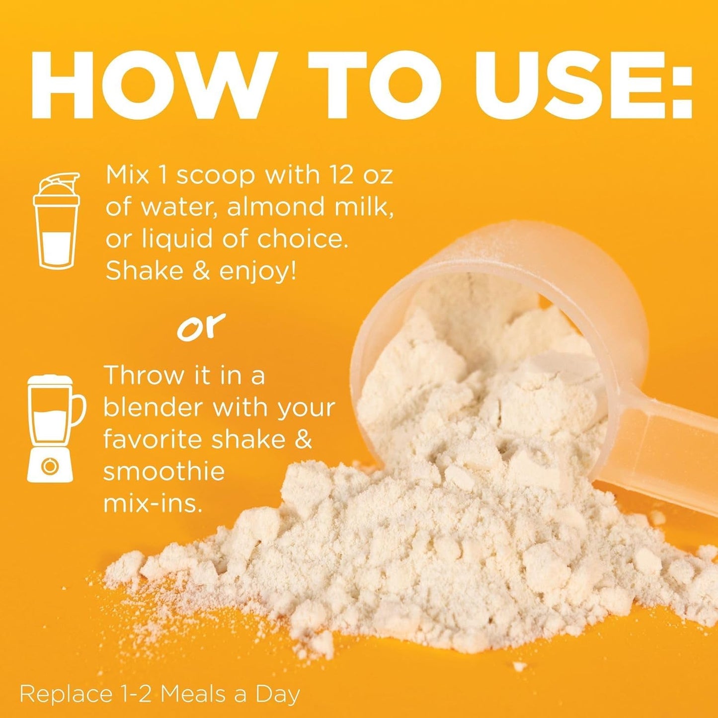 7-Serving Orange Cream Meal Replacement Shake Powder - Gluten-Free & Non-GMO by TransformHQ
