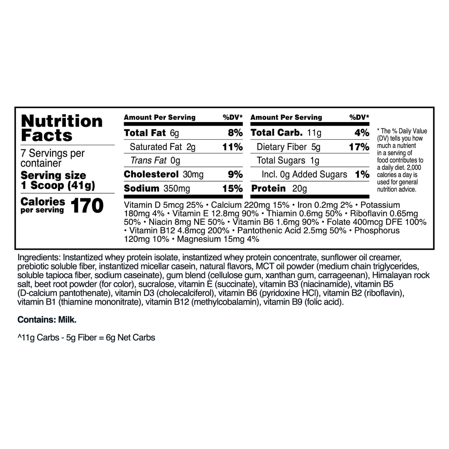 7-Serving TransformHQ Meal Replacement Shake Powder (Strawberry & Cream) - Gluten-Free, Non-GMO Formula