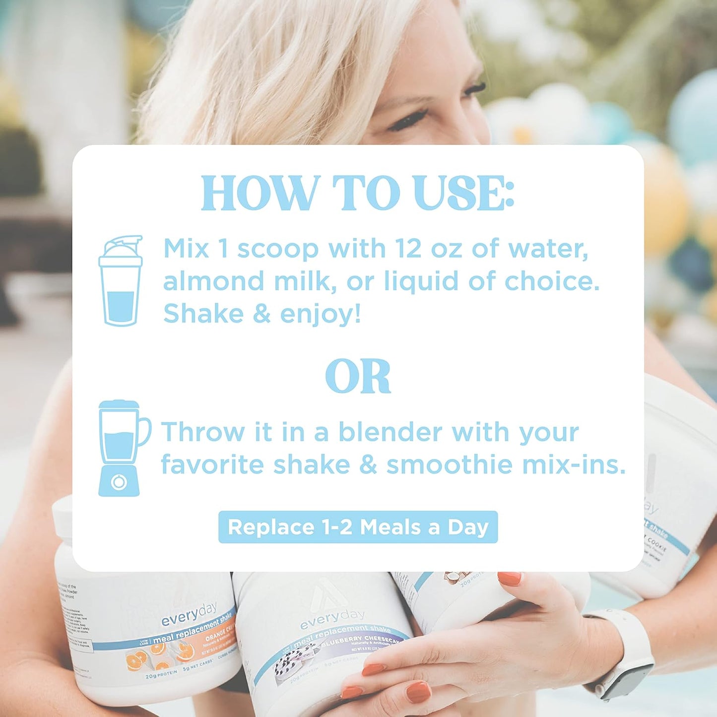 7 Servings of Blueberry Cheesecake Meal Replacement Shake Powder - Gluten-Free and Non-GMO by TransformHQ