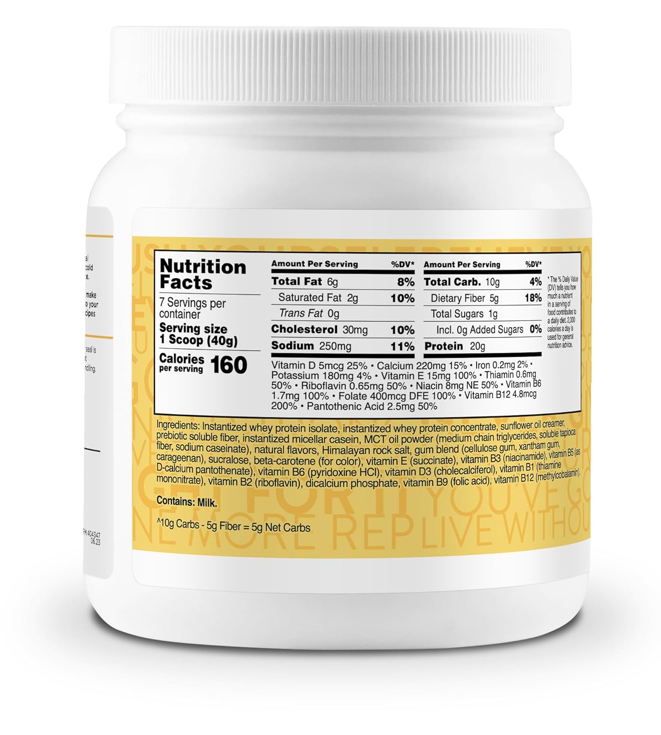 7 Servings of TransformHQ Pineapple Whip Meal Replacement Shake Powder - Gluten Free & Non-GMO