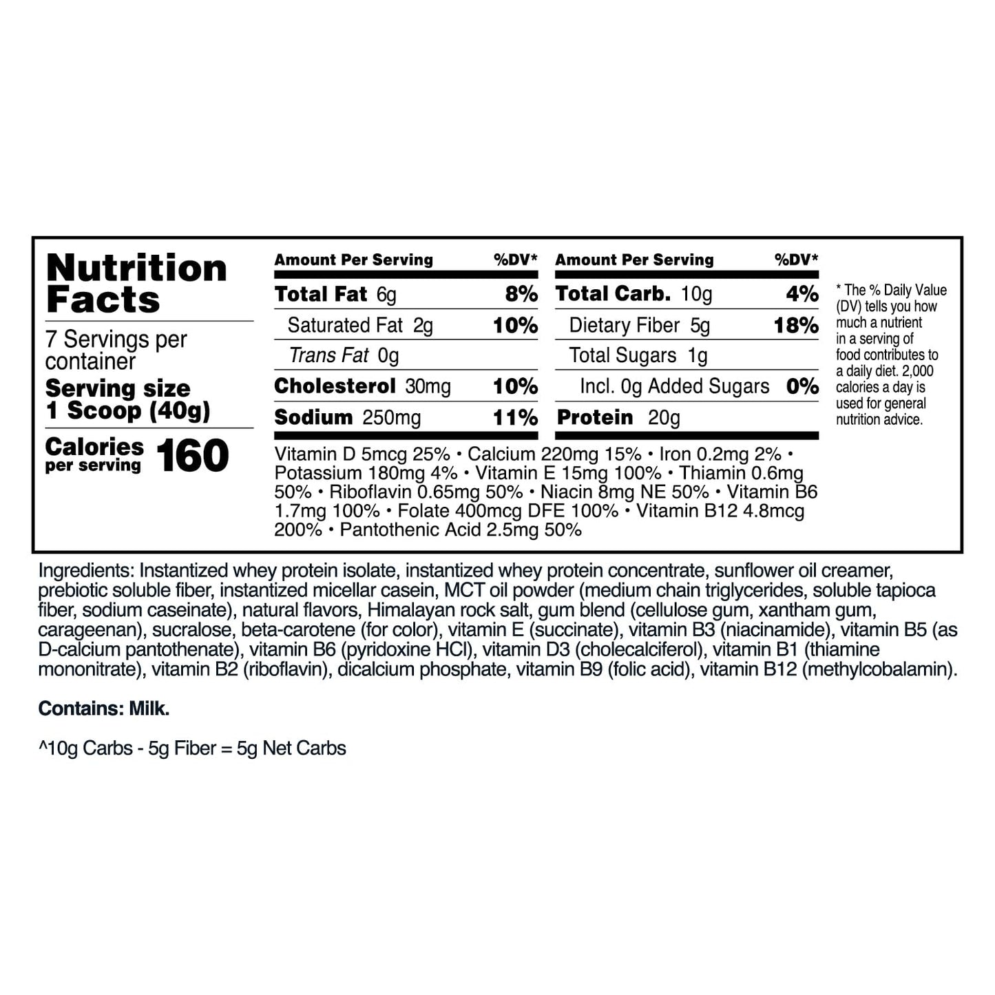 7 Servings of TransformHQ Pineapple Whip Meal Replacement Shake Powder - Gluten Free & Non-GMO