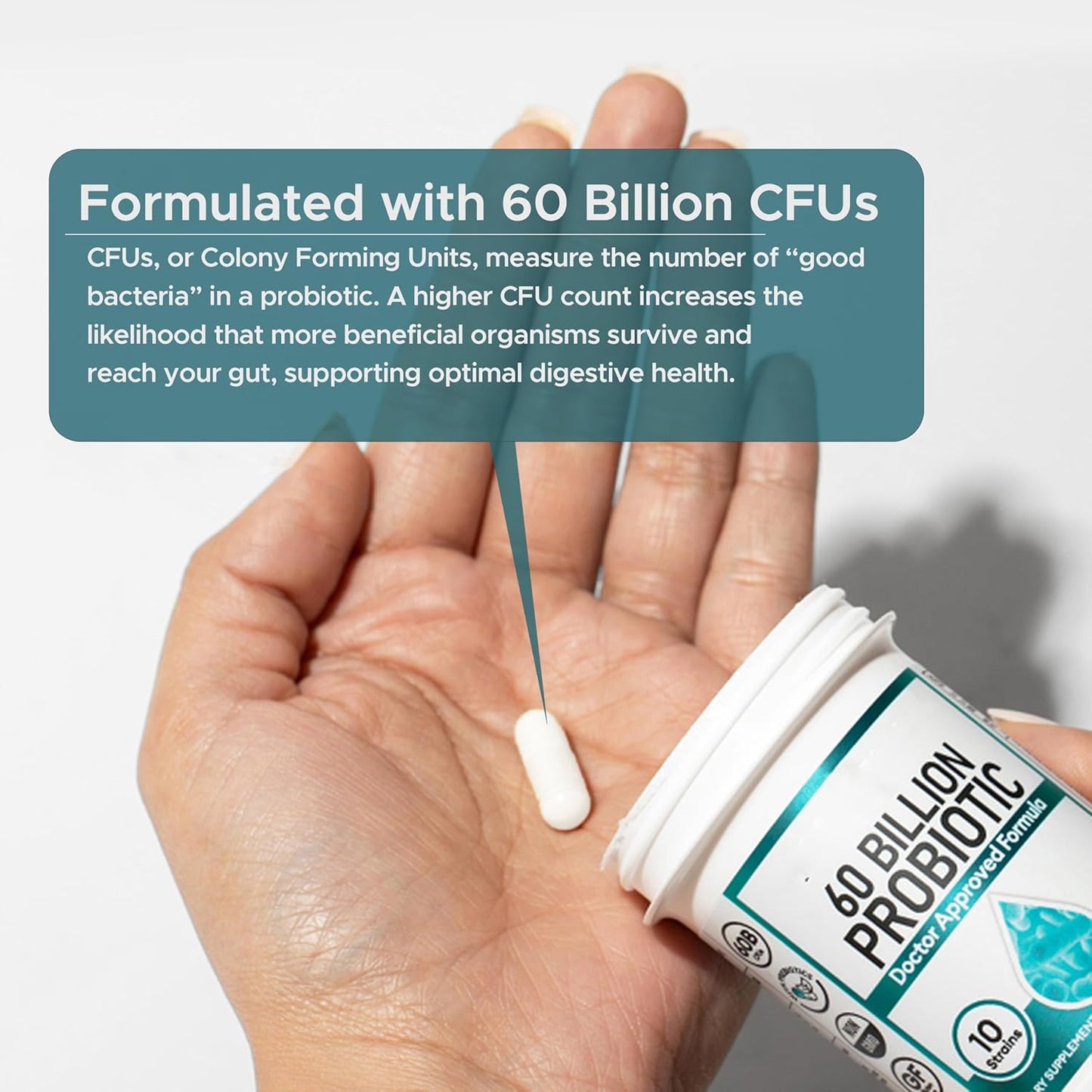 70 Billion CFU Men's Probiotic with 8 Strains, Selenium, & Prebiotics - Supports Digestive, Microbiome, Colon & Immune Health - 30ct