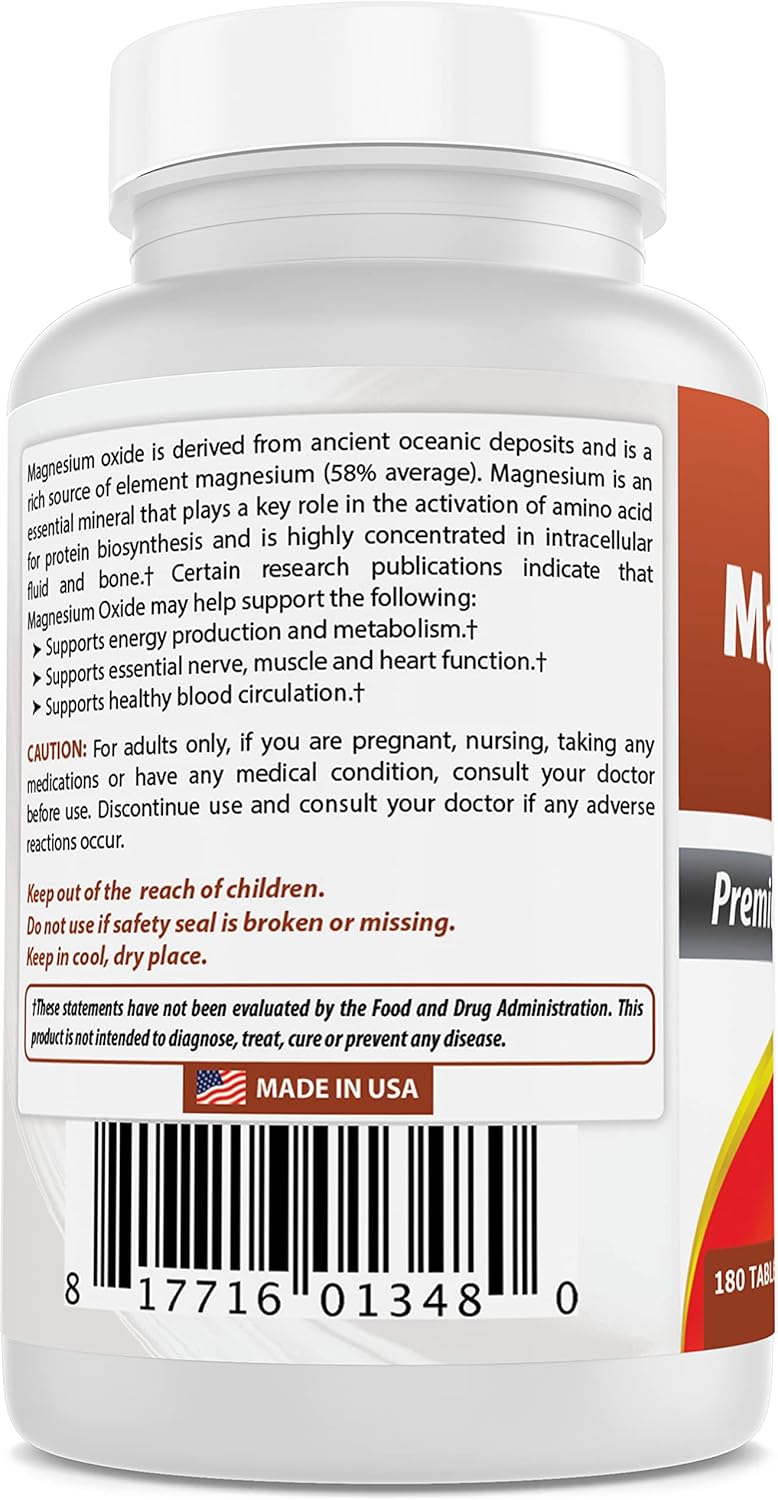 700mg Apple Pectin & 500mg Magnesium Oxide Capsules - Natural Digestive Support & Mineral Supplement