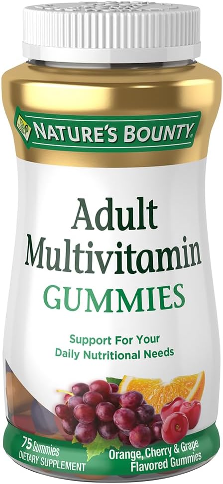 75 Nature's Bounty Adult Multivitamin Gummies for Daily Wellness Boost
