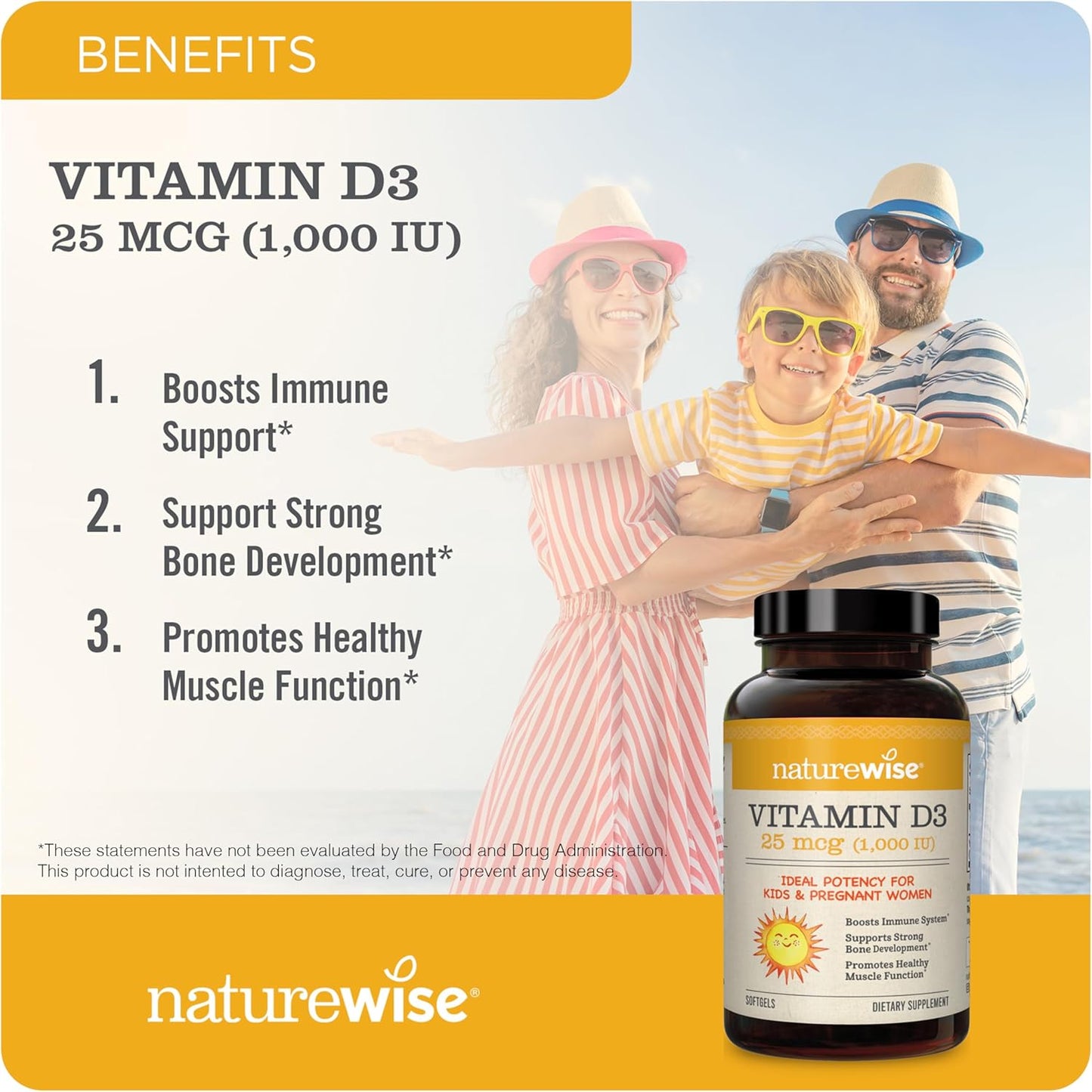 750mg Curcumin Turmeric & 1000iu Vitamin D3 Capsules for Joint, Bone, Immune Support - Available in 90 & 360 Count