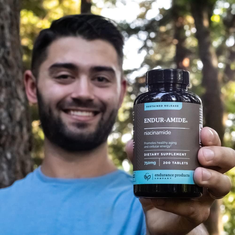 750mg Nicotinamide & Niacinamide Endurance Supplement - 200 Tablets