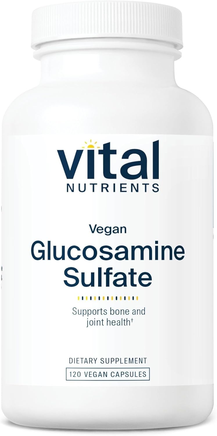 750mg Vegan Glucosamine Sulfate Capsules for Healthy Joints | Plant-Based Joint Support Supplement | Non-GMO & Gluten-Free | 60 Veg Caps