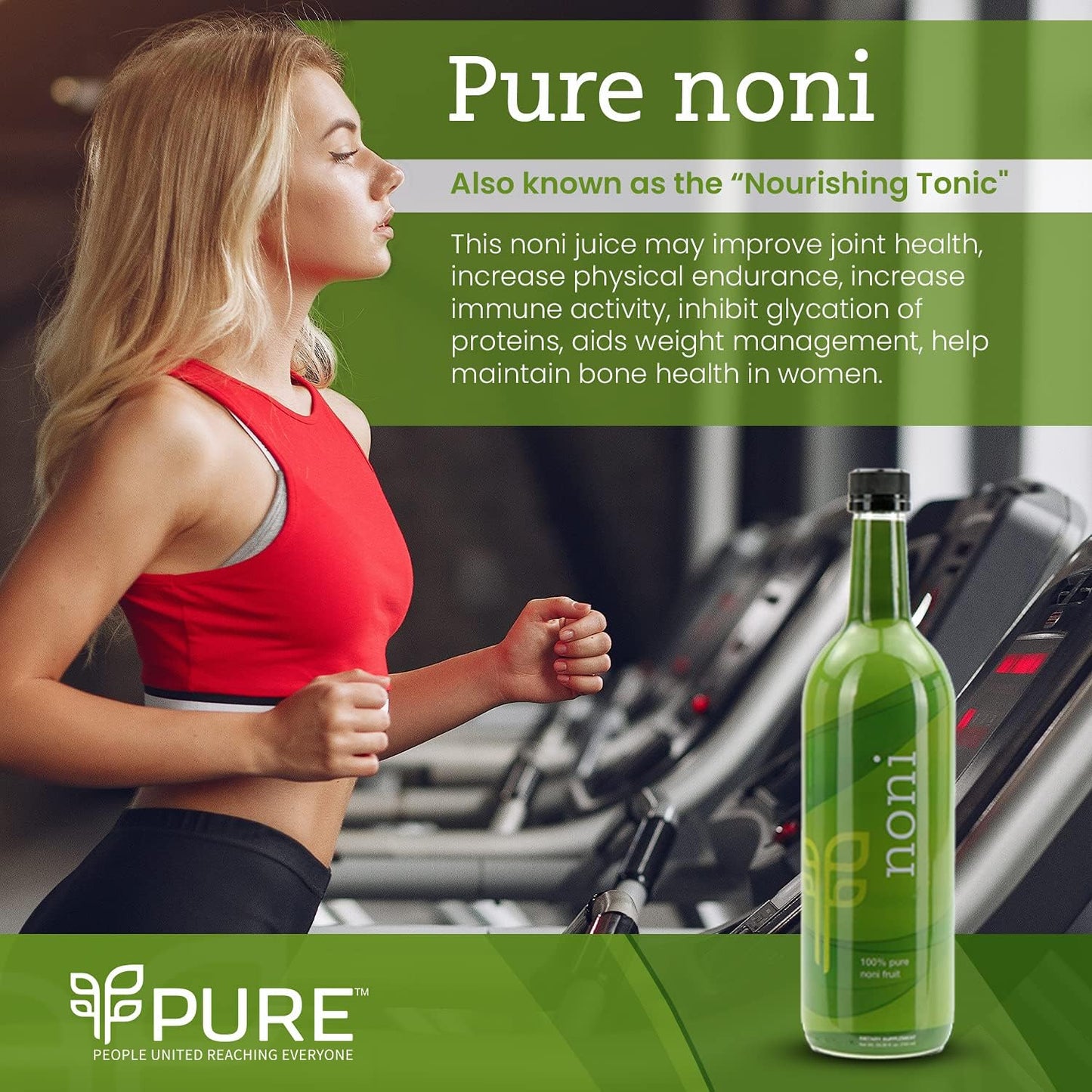 750ml PURE Noni Juice - Boost Immune Health with Morinda Citrifolia, No Additives - Antioxidant-Rich Tropical Tradition for Healthy Living