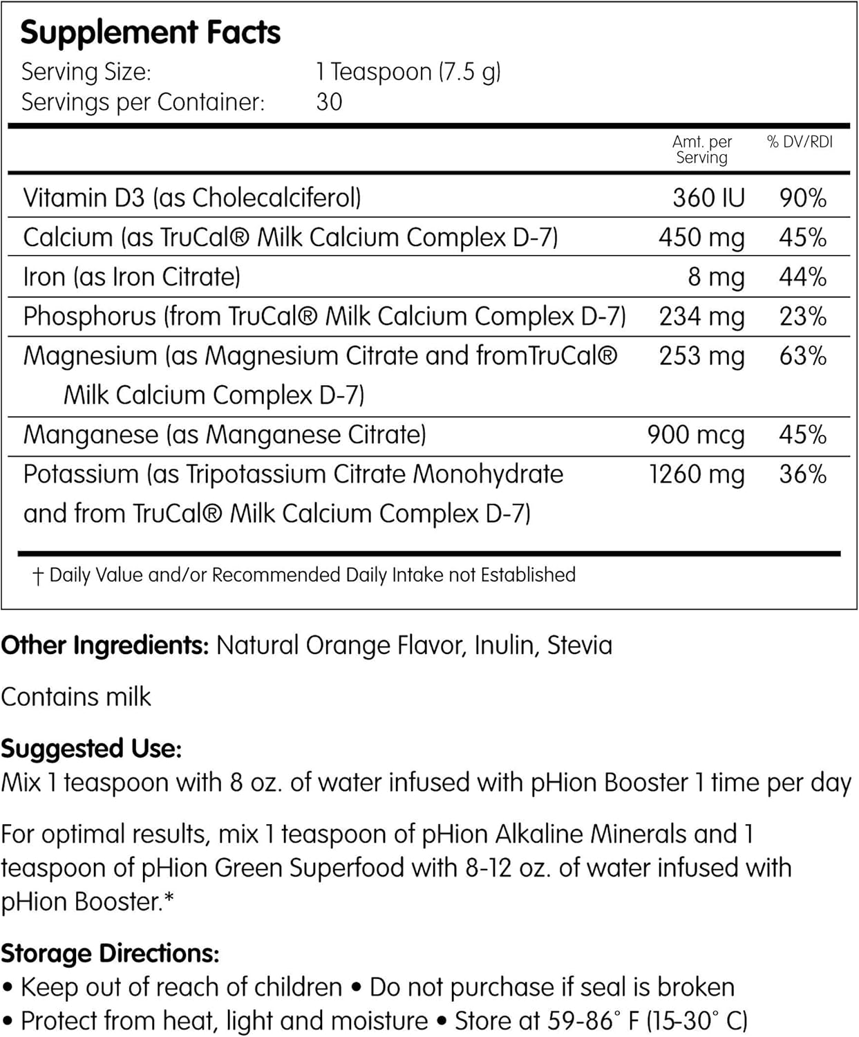 7.94 Ounce PHion Alkaline Minerals Supplement for pH Balance