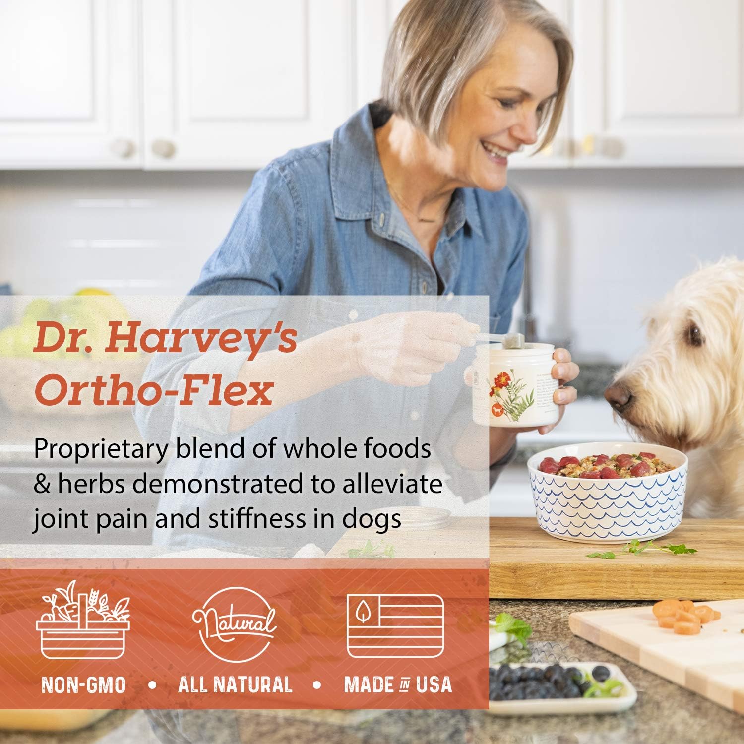 7oz Dr. Harvey's Ortho-Flex Herbal Hip & Joint Supplement for Dogs