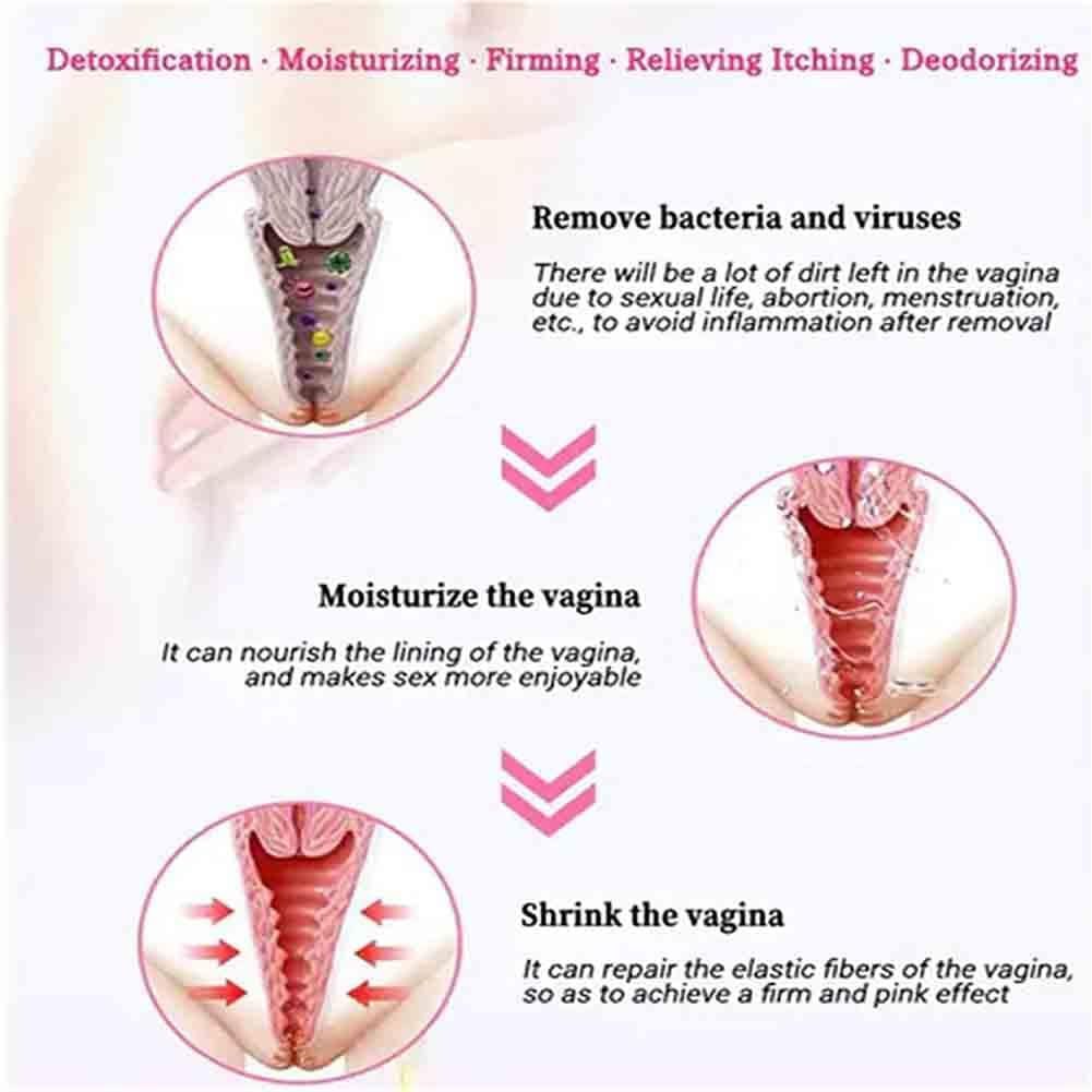 8-Bag Instant Anti-Itch Detox Capsules for Firming Repair, Pink and Tender Skin - Stay Clear and Fresh with Natural Ingredients
