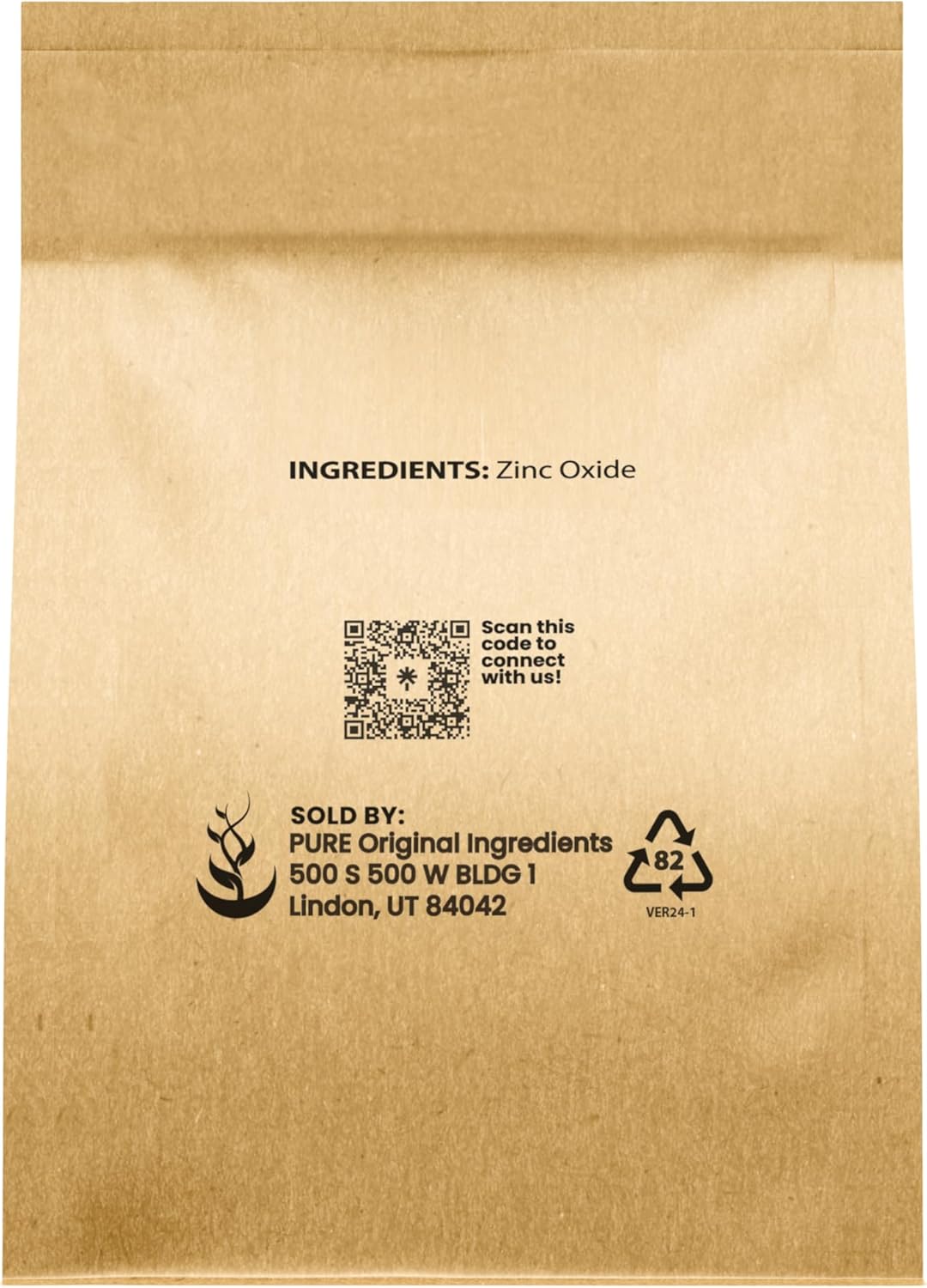 8 Ounce Zinc Oxide with Pure Original Ingredients, Non-Nano, Eco-Friendly Packaging