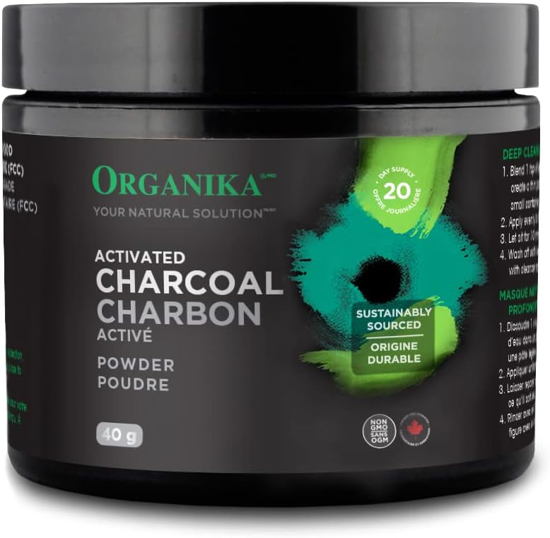 8 oz Activated Charcoal Powder for DIY Teeth Whitening, Facial Masks, Scrubs, Lightening, Eyeliner & Mascara