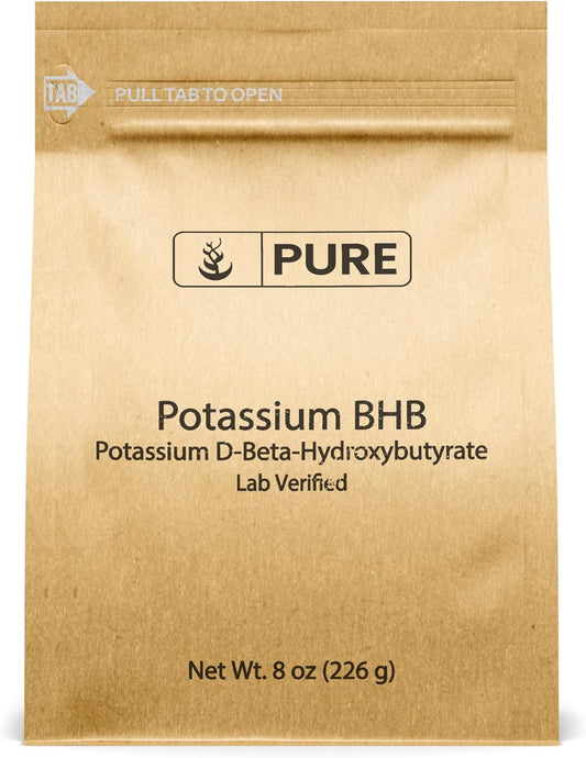 8 oz Potassium BHB Supplement - Pure D-Beta-Hydroxybutyrate Formula, Lab Verified