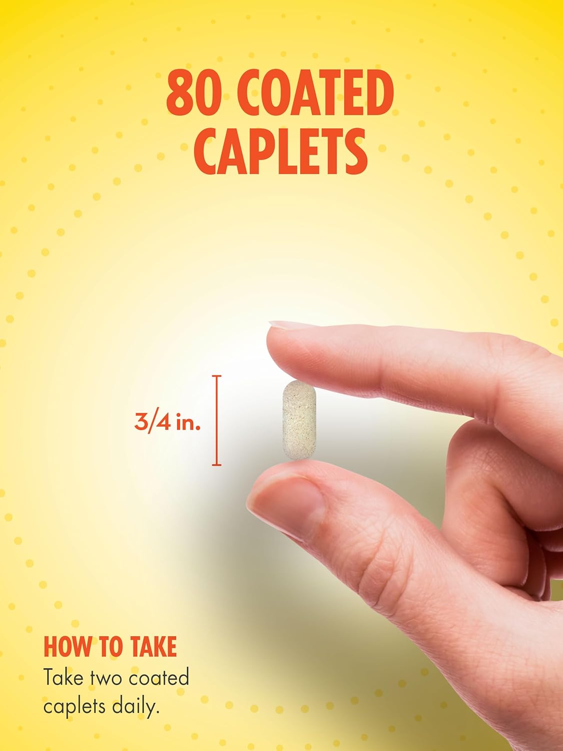 80 Caplets Sundance Glucosamine Chondroitin with MSM and Turmeric - Triple Strength Non-GMO Gluten Free Supplement